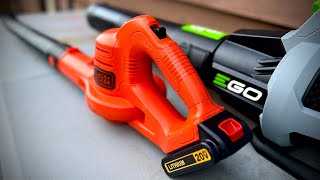 EGO 530 CFM vs Black  Decker 20V Blower Comparison [upl. by Lenzi]