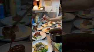 Serving 100 people at once cheflife chef cooking steak [upl. by Leontina770]