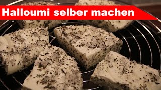 🧀 Halloumi selber machen 🧀 Grillkäse ganz einfach  Alles Käse [upl. by Anigriv]