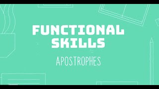 GCSE English Skills  Apostrophes [upl. by Gosnell517]