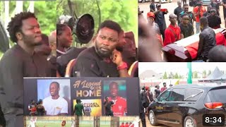 SULLEY MUNTARI  KWADWO ASAMOAH amp GFA PREZ AT RAPHAEL DWAMENA’s BURIAL 🙏 [upl. by Dirrej]