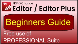 PdfXchange 2024 for beginners  How to use FREE Professional version [upl. by Redmund9]