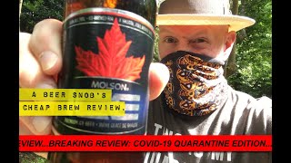 Molson Ice Canadian Beer Review  Beers from Canada by A Beer Snobs Cheap Brew Review [upl. by Haidej]