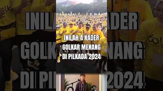 4 kader golkar menang di pilkada 2024 shorts erwansetiawan AdityaHalindraFaridzky surya [upl. by Jamesy]