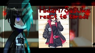 HidariSasuke react to saradaboruto blue 2 vortexoriginal [upl. by Eedoj]