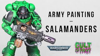 How to Paint SALAMANDERS Space Marines for your Warhammer 40k armies [upl. by Weidner]