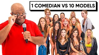 10 Models Try Not To Laugh VS Comedians [upl. by Albina]