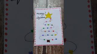 DIY merry Christmas cards Ideasmerrychristmascard diychristmas youtubeshorts [upl. by Muraida]