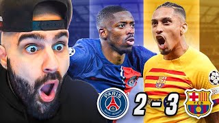 PSG 23 Barcelona l LIVE REACTION [upl. by Ishmael344]