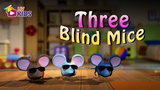 Three Blind Mice with Lyrics  LIV Kids Nursery Rhymes and Songs  HD [upl. by Forland384]