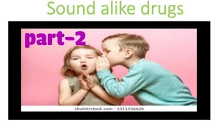 sound alike drugs drugs which sound similar [upl. by Lody]