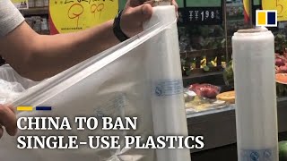 China’s sweeping plan to ban singleuse plastics [upl. by Aleacin]