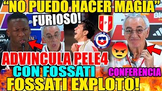 FOSSATI Y ADVINCULA PELE4N EN VIVO ADVINCULA MAND4 A LA MDA A PRENSA EN VIVO PERU vs CHILE 00 [upl. by Zetroc]