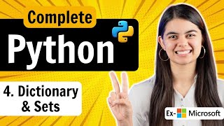 Lecture 4  Dictionary amp Set in Python  Python Full Course [upl. by Inama]