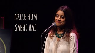 Akele Hum Sabhi Hai  Helly Shah Ft Abhin  Hindi Poetry with English Subtitles [upl. by Yetah827]