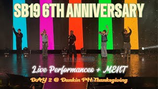 ENG CC 20241027  SB19 LIVE PERFORMANCES  MENT CUTS  6TH ANNIVERSARY DUNKIN PH THANKSGIVING D2 [upl. by Erelia]