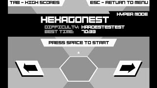 Hexagonest in Hyper Mode 7033s  Ending I PLAYED WITH MOUSE  Super Hexagon [upl. by Lauro]