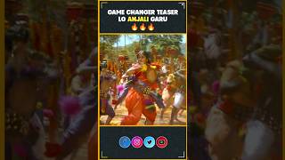 Game Changer Teaser lo Anjali Garu🔥🤙 Ram Charan  KiaraAnjali  Game Changer Shankar InfiniPark [upl. by Wyndham]