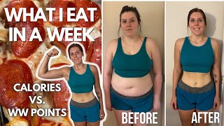 WHAT I EAT IN A WEEK  COMPARING WWWeightWatchers POINTS vs CALORIES MACROS  Weight Loss Journey [upl. by Fachini]