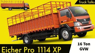 Eicher Pro 1114 XP  2019 Bs4 Model  16 Ton GVW  Price Specifications Information [upl. by Nnorahs]