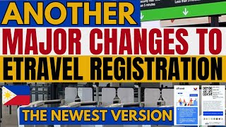 🔴HEADS UP TRAVELERS ANOTHER MAJOR CHANGES TO ETRAVEL REGISTRATION IS IN PLACE  THE NEWEST VERSION [upl. by Trebla]