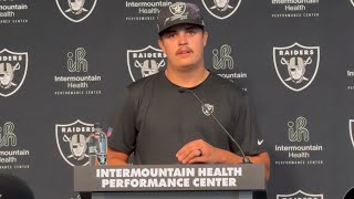 AIDAN OCONNELL ON TRAINING TO REMAIN RAIDERS STARTING QB DETAILS STRIDES MADE SO FAR [upl. by Oigimer]