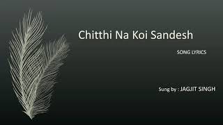 Chitthi Na Koi Sandesh  Jagjit Singh  Lyrical video with translation [upl. by Bran]