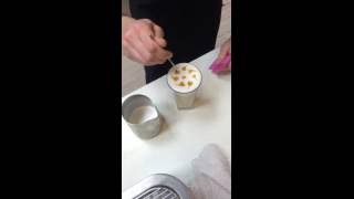 Latte art  Latte macchiato  Barista Krasl Pavel [upl. by Aita]