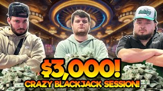 INSANE 3000 Blackjack Session with Brettski [upl. by Ilehs]