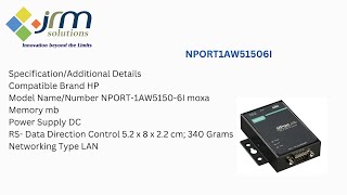 MOXA NPORT1AW51506I [upl. by Limaj286]