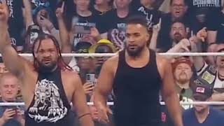 Anyone else notice Tama Tonga and Tonga Loas reaction wwe smackdown [upl. by Aerdnna831]