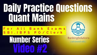 Table DI  Quant Mains Level Content  Video 2  Number Series [upl. by Naashom]