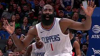 James Harden Hilarious Reaction to Kawhis Spin amp Euro Step [upl. by Attenoj]