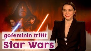 Star Wars Die letzen Jedi Wir haben Rey amp Co zum Interview getroffen [upl. by Yrad838]