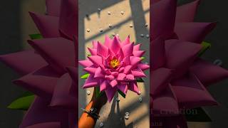 DIY Lotus Flower Making Idea 🪷 youtubeshorts viralshort lotusflower lotus howtomake papercraft [upl. by Sterne]