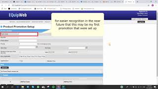 Edgeworks Retail EquipWeb Guide  Setup Product Promotion Part 01 Back End [upl. by Annie]