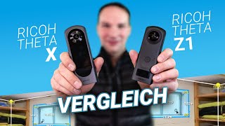 KameraVergleich Ricoh Theta Z1 und Ricoh Theta X Raumvermessung [upl. by Allimaj]