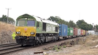 Felixstowe Container Traffic 160822 4K [upl. by Powe]