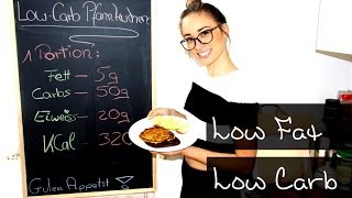 Low Carb Rezept  Pfannkuchen  Gesundes Frühstück  Snack  Abnehmen  Schlank  Fettabbau [upl. by Dionysus]