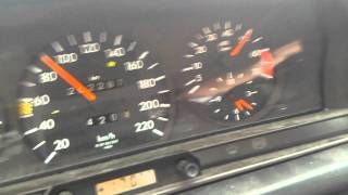 Mercedes w201 190E 18 Beschleunigung Acceleration Speedo Tacho [upl. by Thedric]