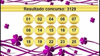 sorteio resultado lotofacil 3129 Palpite 3130 [upl. by Malissia]