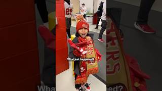 Little boy gets epic surprise at first football game ❤️ [upl. by Valentina]