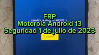 FRP Motorola Android 13 [upl. by Niwrud531]