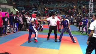 WAKO India point fight event national championship 2018 Omkar Rathod blue corner [upl. by Hirz]