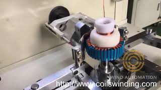 Outrunner Brushless stator winding machine for drone aircraft model motors Wind Automation [upl. by Bernadine]