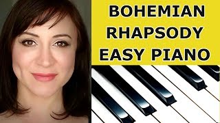 Bohemian Rhapsody Easy PianoSheet Music [upl. by Leahcimsemaj]