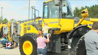 Greater Midland North Family Center holds Touch a Truck event [upl. by Cassy]