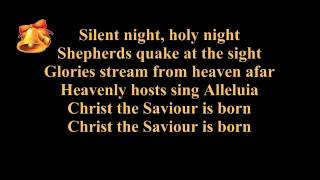 Silent night lyrics karaoke  instrumental music  piano and strings  Christmas song  carol [upl. by Ecadnarb448]