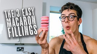 3 Easy Macaron Fillings  Topless Baker [upl. by Rucker]