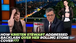 How Kristen Stewart addressed backlash over her Rolling Stone cover [upl. by Ettelracs835]